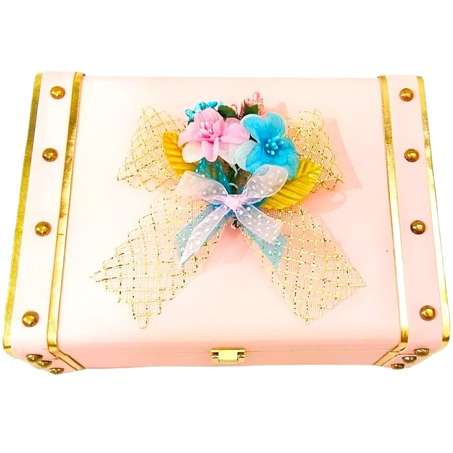 Leatherette MDF Hamper Box - Baby Pink