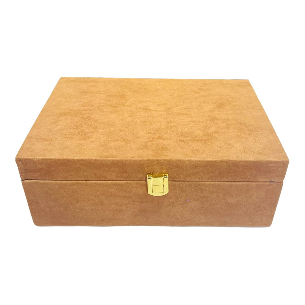 Suede Velvet MDF Empty Gift Box