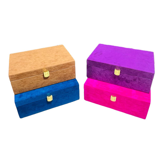 Suede Velvet MDF Empty Gift Box