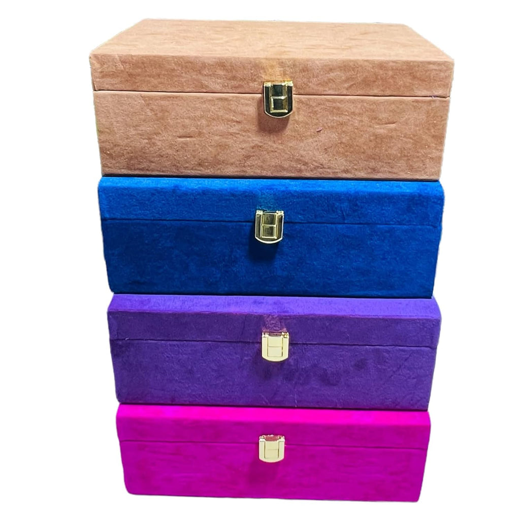 Suede Velvet MDF Empty Gift Box
