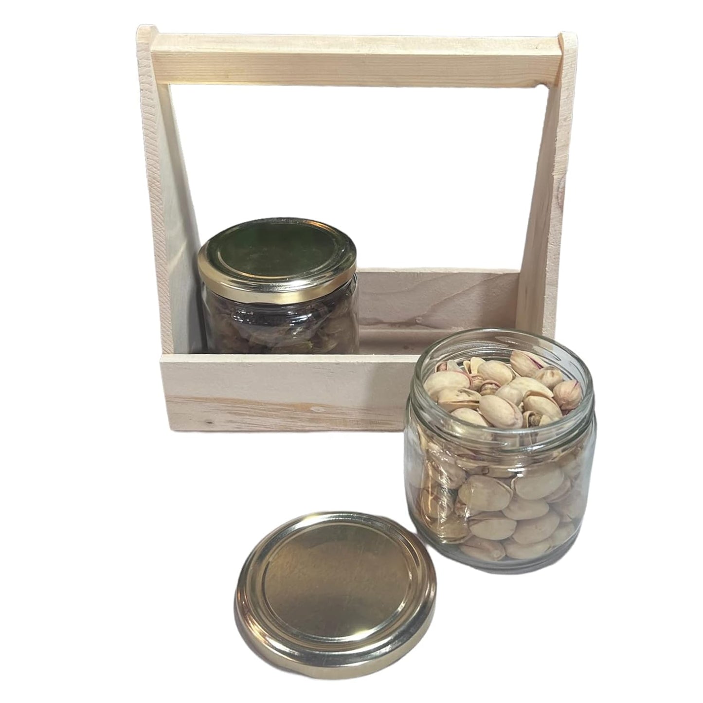 Pinewood Gifting Basket - 2 Jar