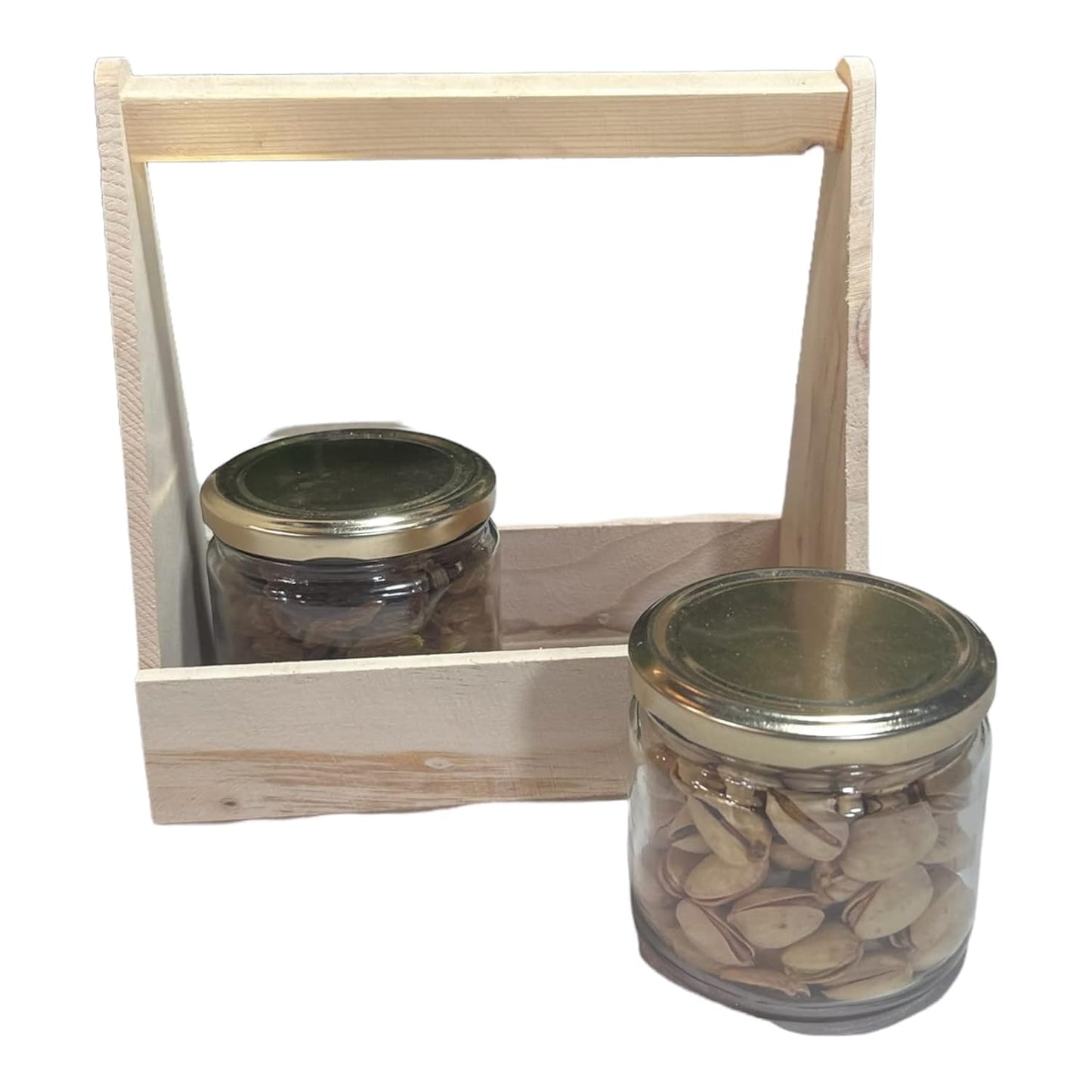 Pinewood Gifting Basket - 2 Jar