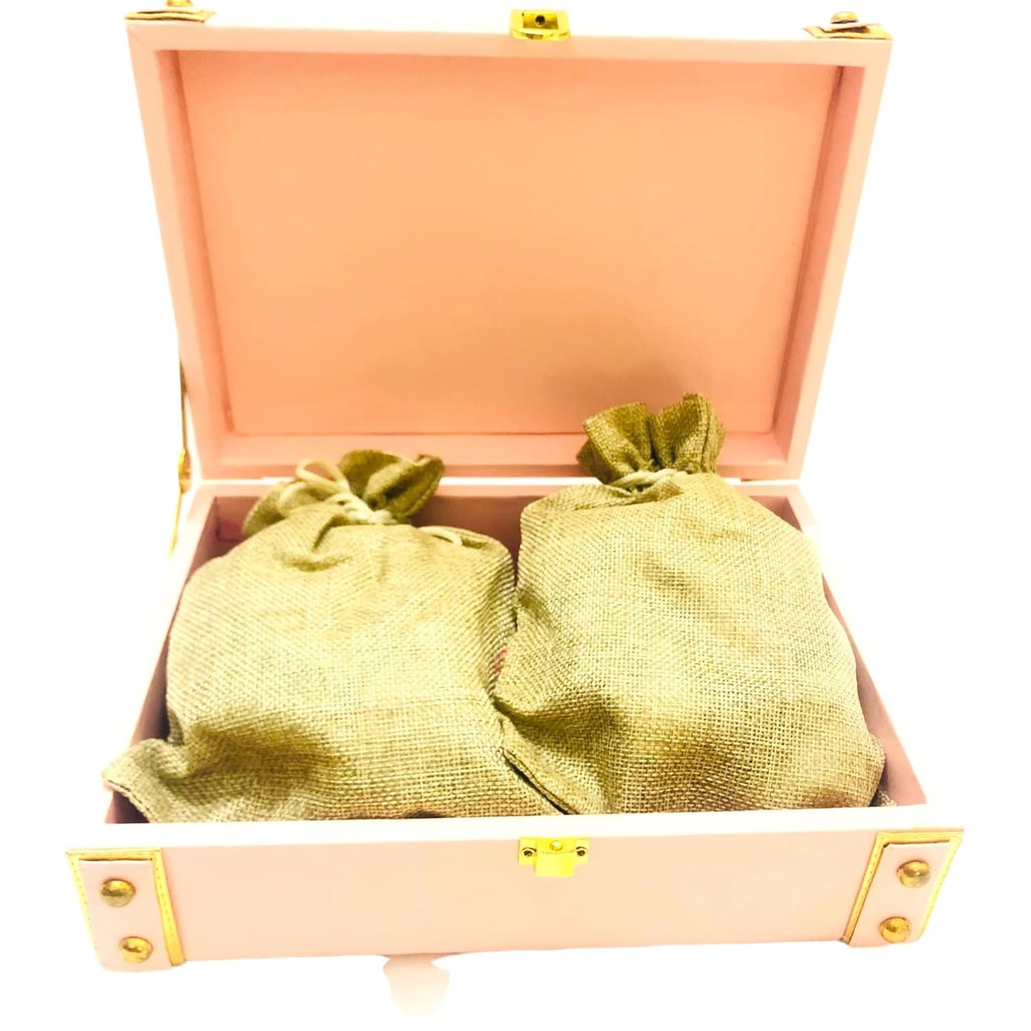 Leatherette MDF Hamper Box - Baby Pink