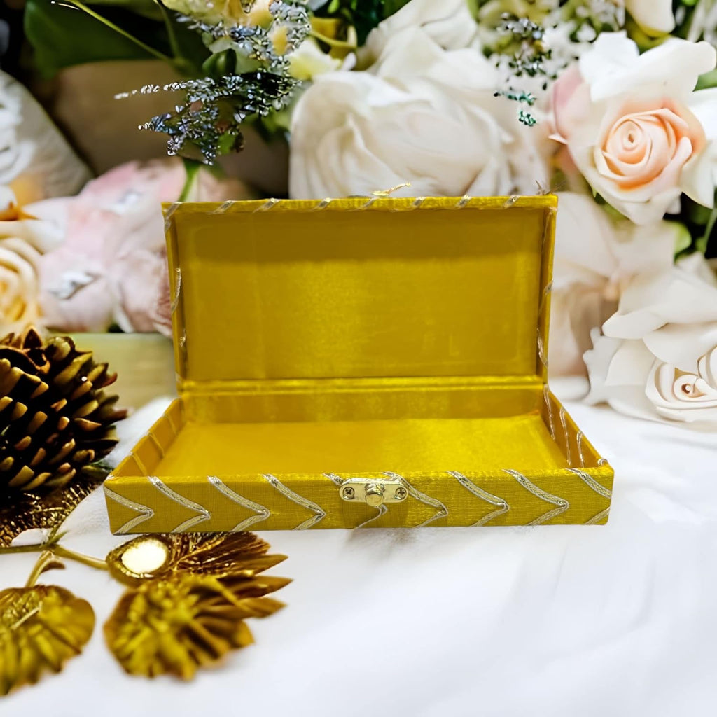 New Leheriya Gota Print Cash or Gaddi Gift Box - Mixed Colors