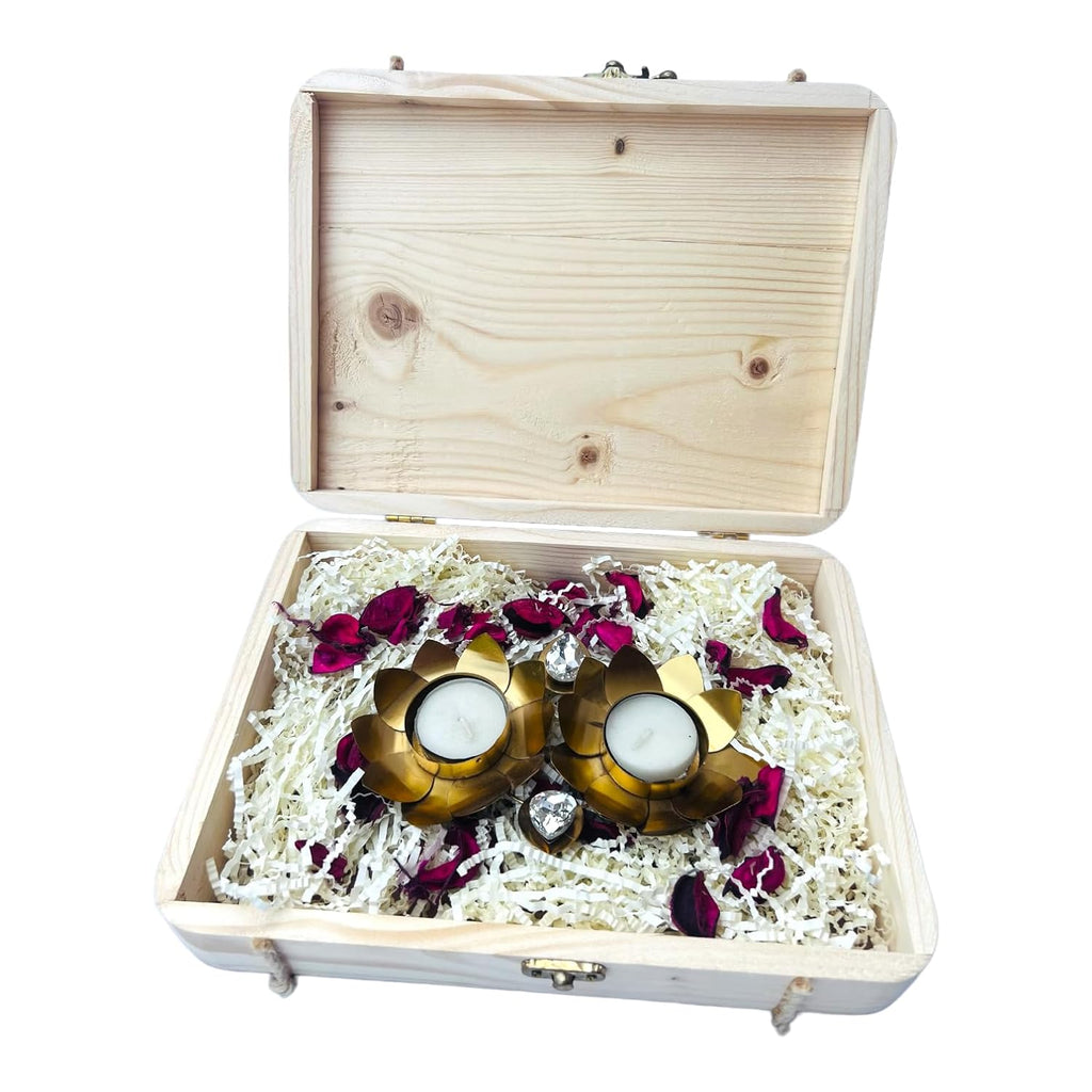 Pinewood Flat Gift Box