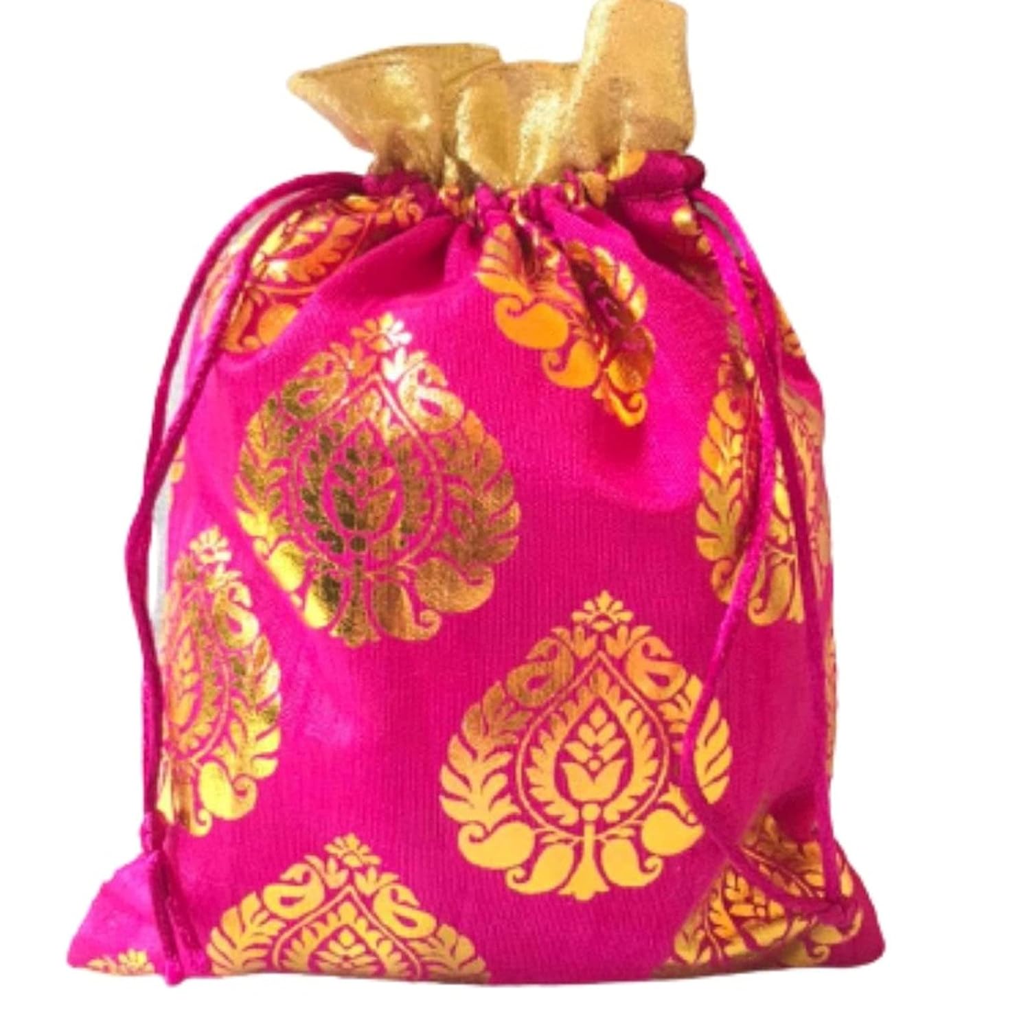 Elegant Paan Print Potli Batwa Bags – Perfect for Return Favors and Gifting Dry Fruits