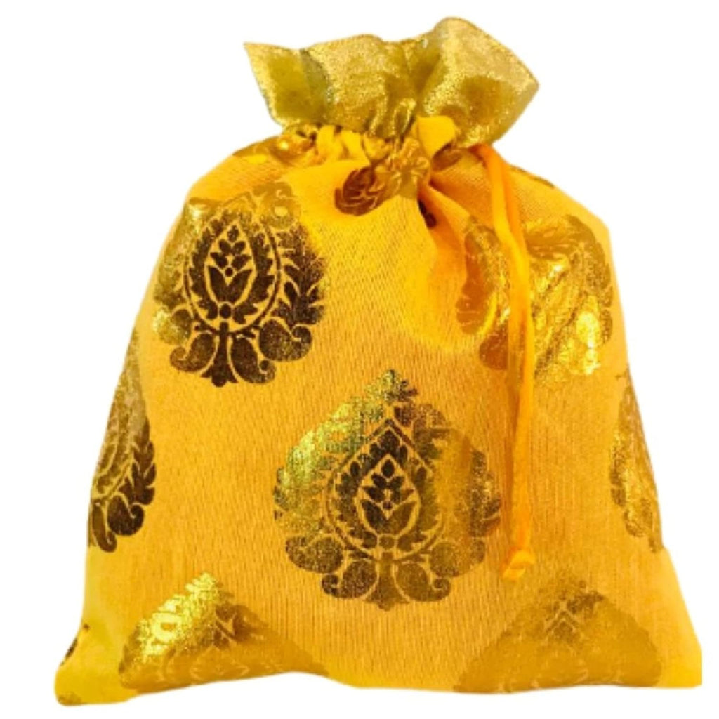 Elegant Paan Print Potli Batwa Bags – Perfect for Return Favors and Gifting Dry Fruits