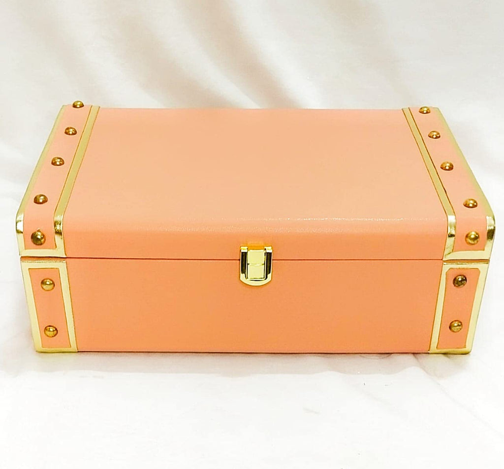 Rectangular rexin gifting trunk box 10x7x3.5 inches in multiple colors for premium gifting