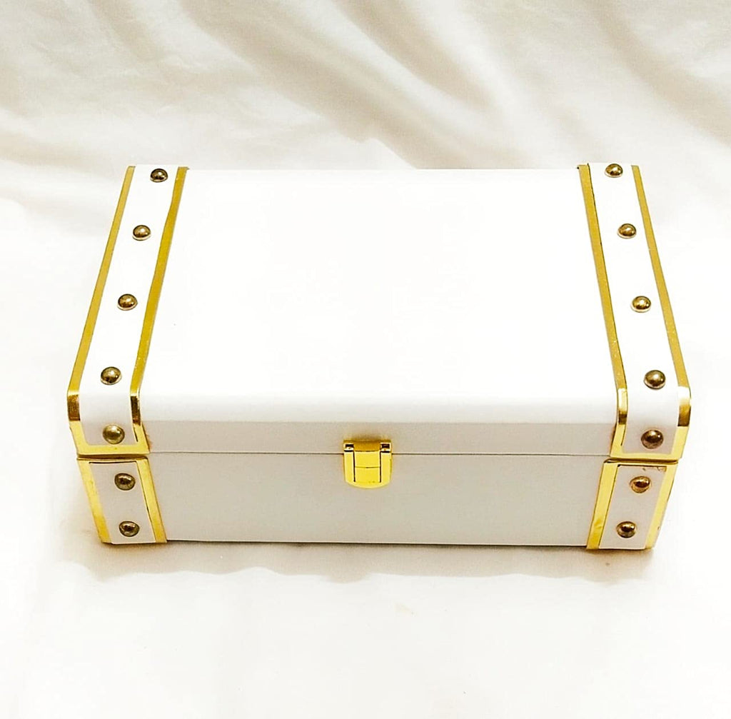 Rectangular rexin gifting trunk box 10x7x3.5 inches in multiple colors for premium gifting