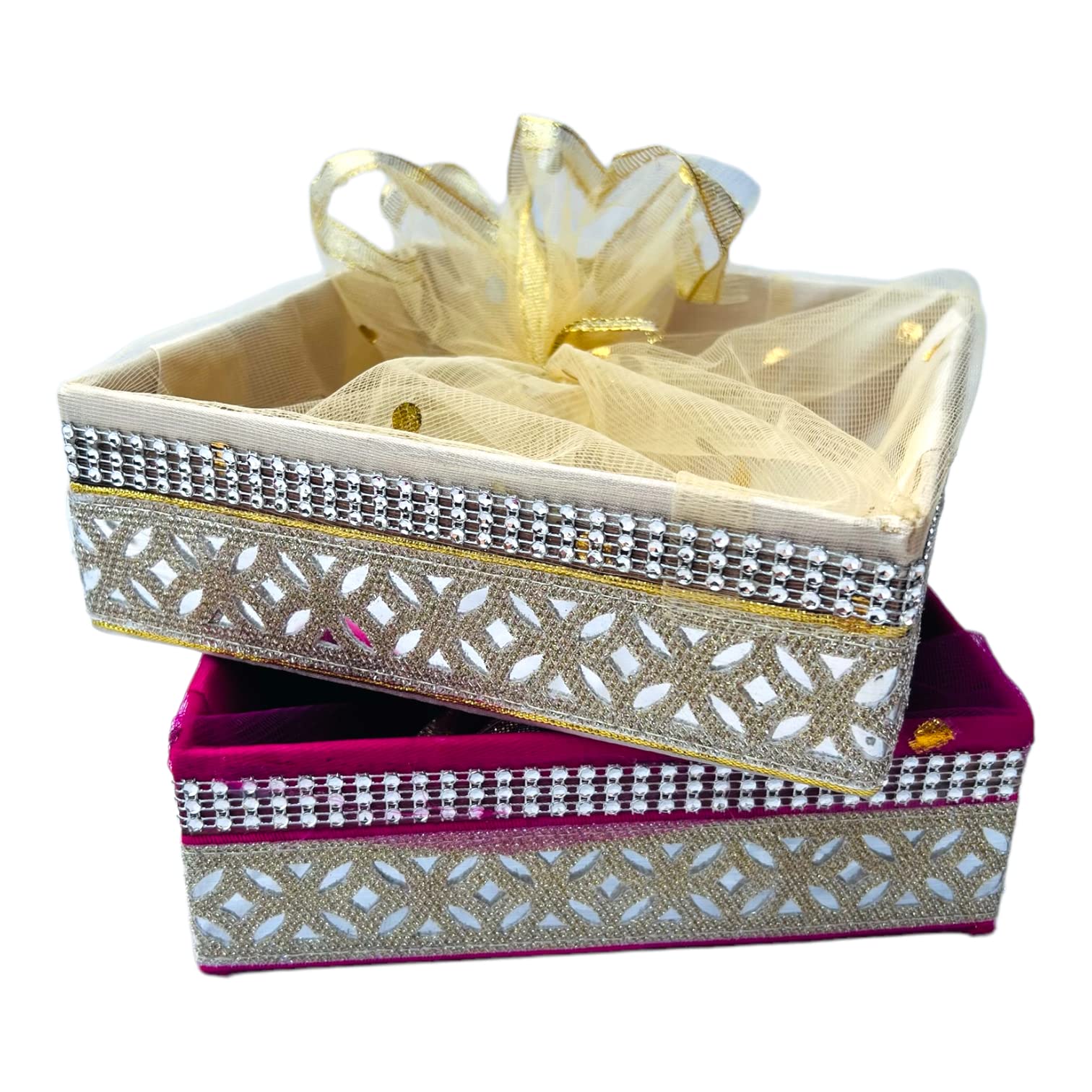 Premium gift hamper basket for wedding shagun, fruit gifting, baby showers, and festive celebrations