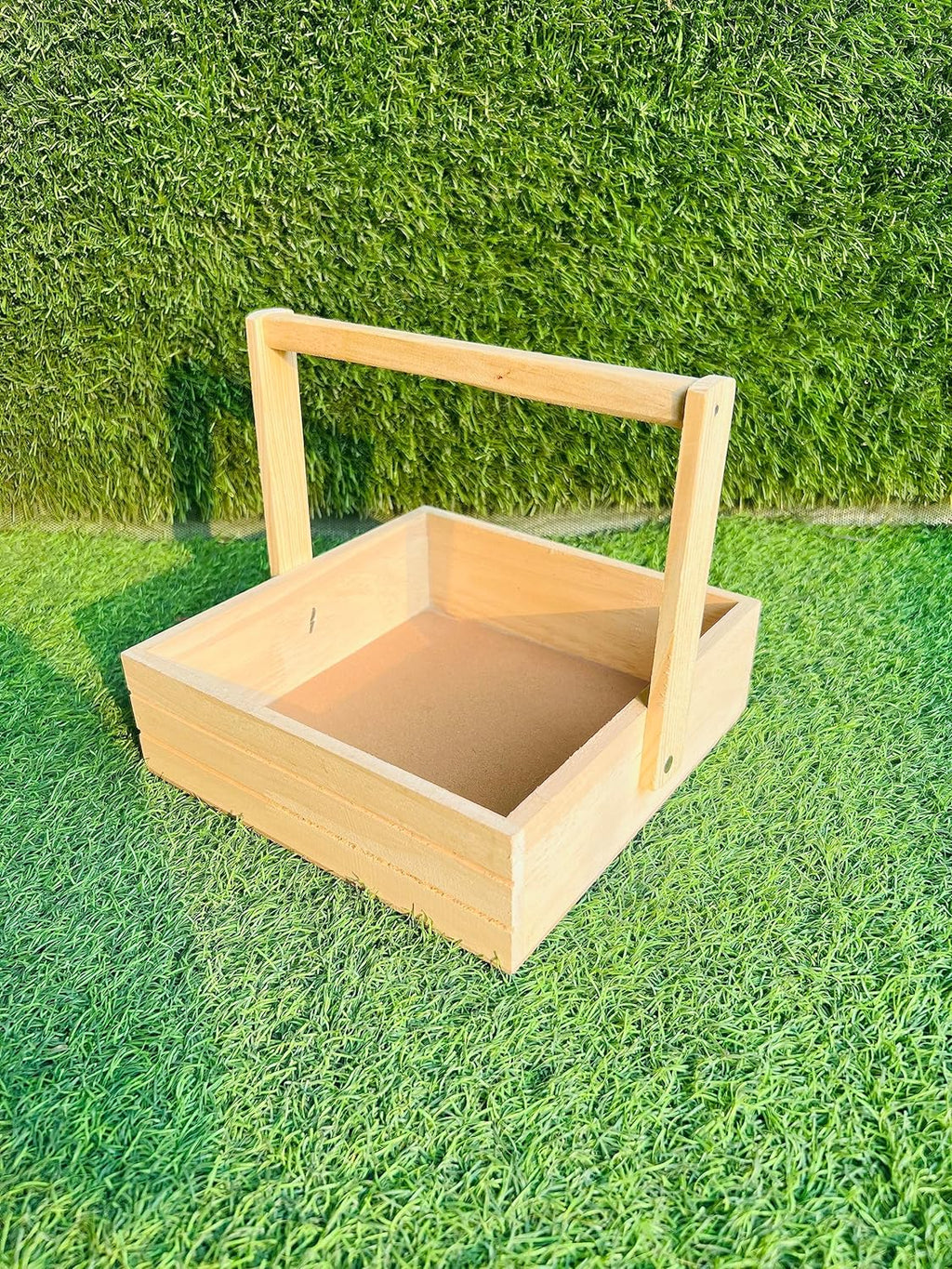 Premium pinewood basket used for corporate gifts, festive hampers and wedding packaging